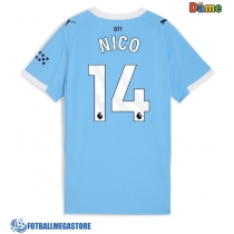 Fotballdrakt Dame Manchester City Nico Gonzalez #14 Hjemmedrakt 2025-26 Kortermet